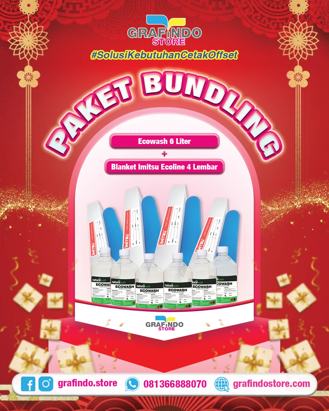 PAKET BUNDLING BLANKET IMITSU ECOLINE + NATURAL ECOWASH
